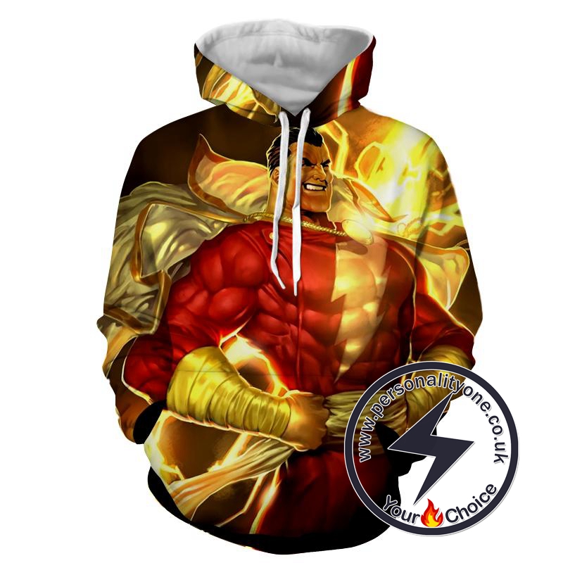 Bold Shazam - Shazam 3D - Shazam Hoodies